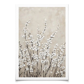 Tiny Ivory Flowers Art Print Tiny Ivory Flowers Art Print wall art product Franklyn Gregory - Independent