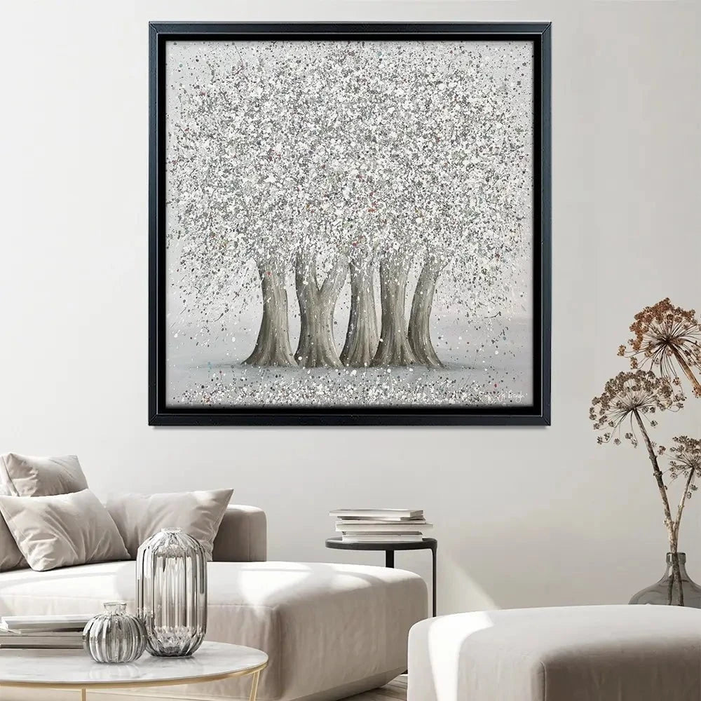 Together In Love Square Canvas Print Together In Love Square Canvas Print wall art product Jo Gough