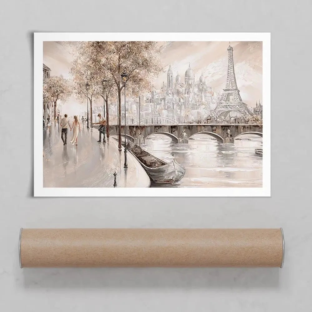 Together In Paris Art Print Together In Paris Art Print wall art product Isabella Karolewicz