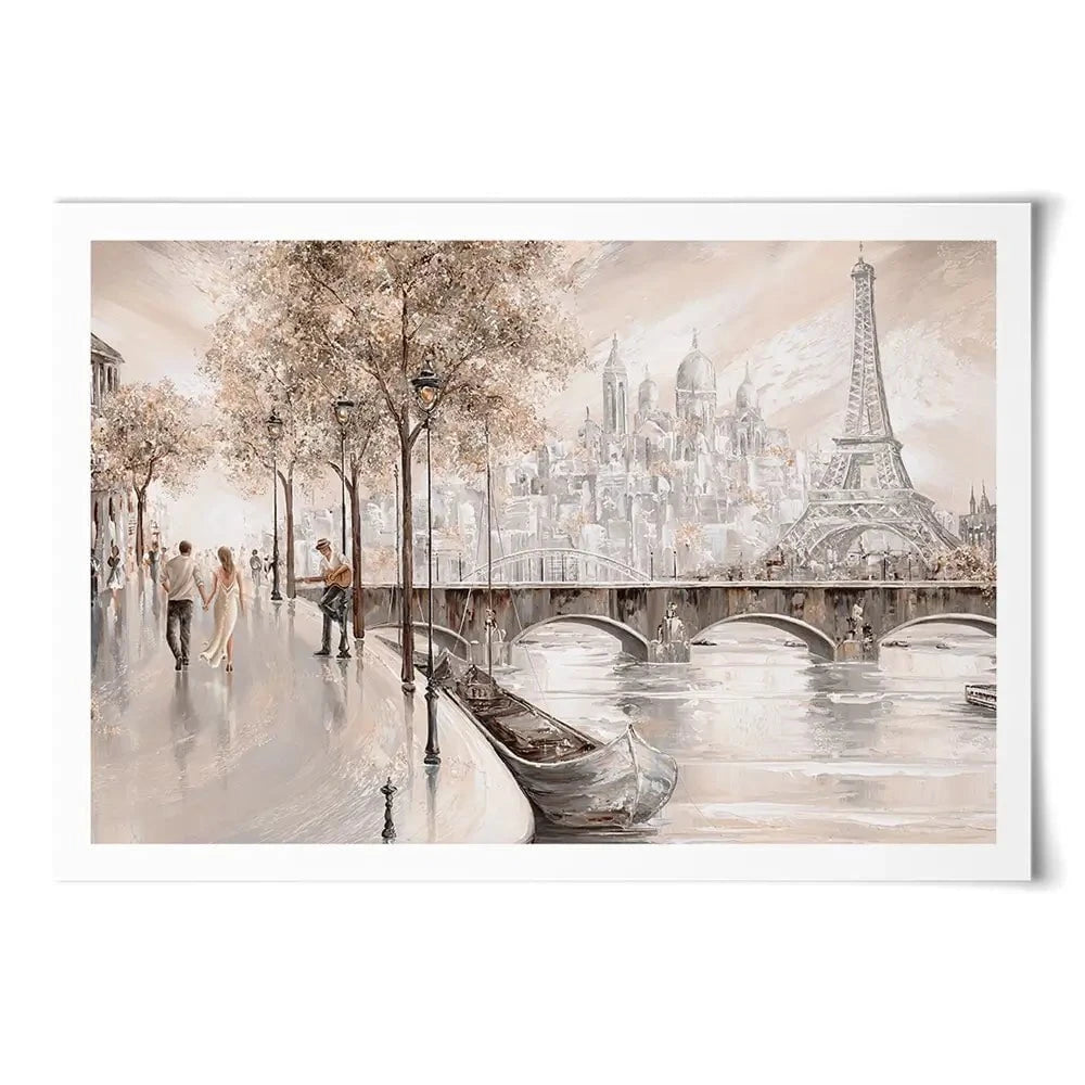 Together In Paris Art Print Together In Paris Art Print wall art product Isabella Karolewicz