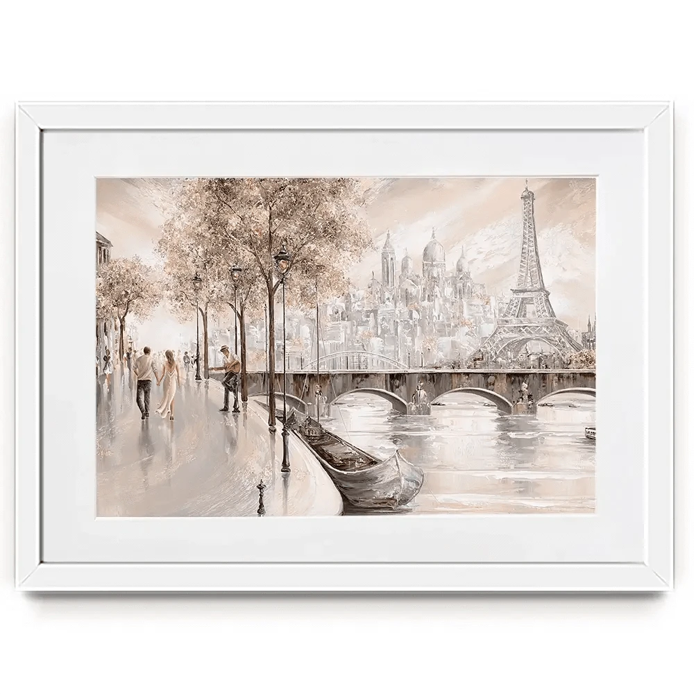 Together In Paris Framed Art Print Together In Paris Framed Art Print wall art product Isabella Karolewicz