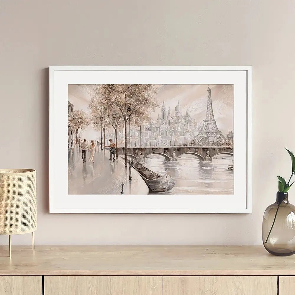 Together In Paris Framed Art Print Together In Paris Framed Art Print wall art product Isabella Karolewicz