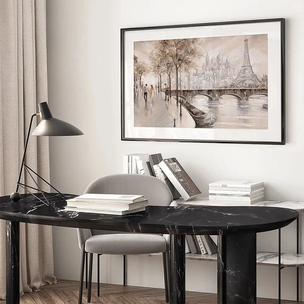 Together In Paris Framed Art Print Together In Paris Framed Art Print wall art product Isabella Karolewicz