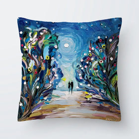 Together Under The Stars Cushion Together Under The Stars Cushion wall art product Ekaterina Ermilkina