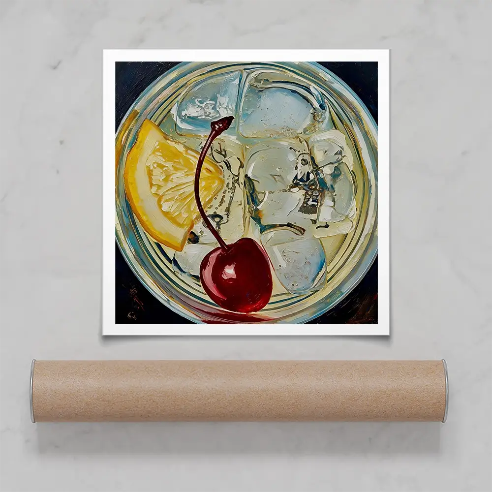Tom Collins Cocktail Square Art Print Tom Collins Cocktail Square Art Print wall art product David Alexander Elder