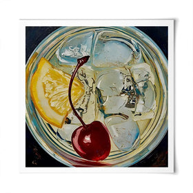 Tom Collins Cocktail Square Art Print Tom Collins Cocktail Square Art Print wall art product David Alexander Elder