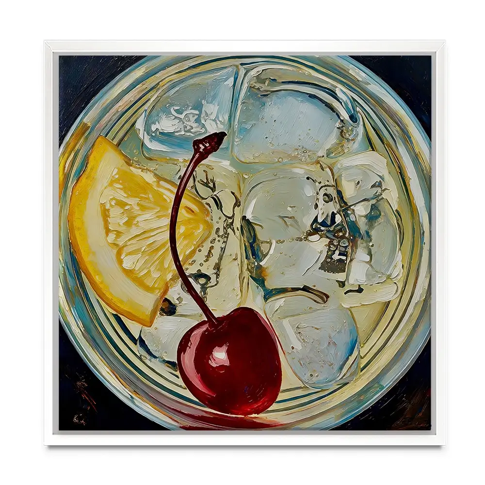 Tom Collins Cocktail Square Canvas Print Tom Collins Cocktail Square Canvas Print wall art product David Alexander Elder