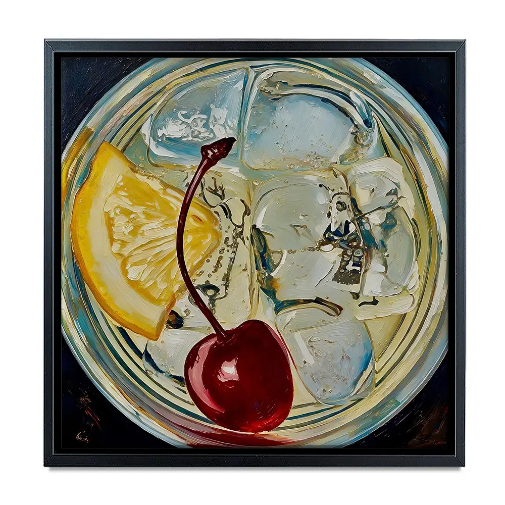 Tom Collins Cocktail Square Canvas Print Tom Collins Cocktail Square Canvas Print wall art product David Alexander Elder