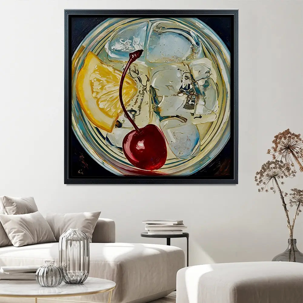 Tom Collins Cocktail Square Canvas Print Tom Collins Cocktail Square Canvas Print wall art product David Alexander Elder