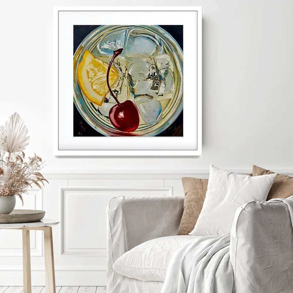 Tom Collins Cocktail Square Framed Art Print Tom Collins Cocktail Square Framed Art Print wall art product David Alexander Elder