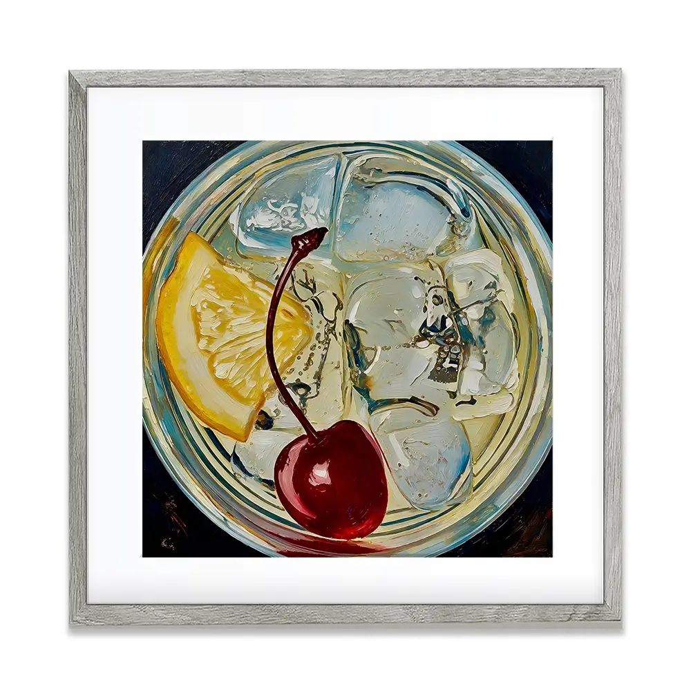 Tom Collins Cocktail Square Framed Art Print Tom Collins Cocktail Square Framed Art Print wall art product David Alexander Elder