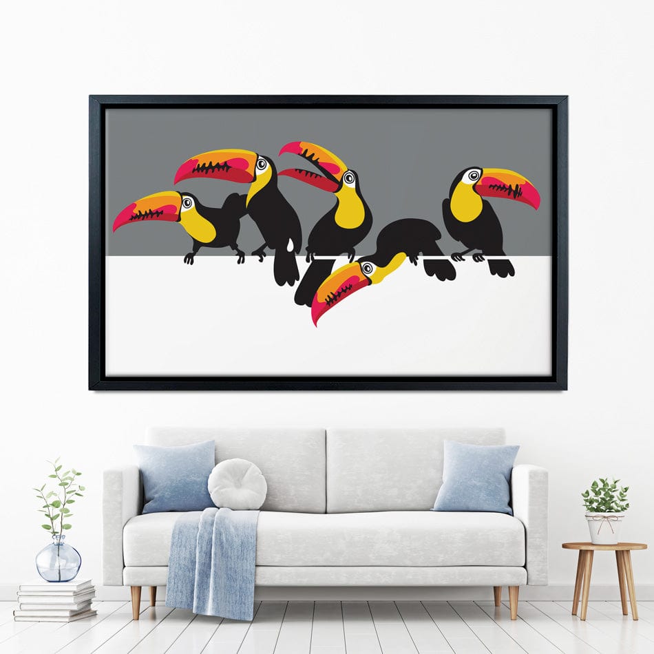 Toucan Party Canvas Print wall art product Afishka / Shutterstock