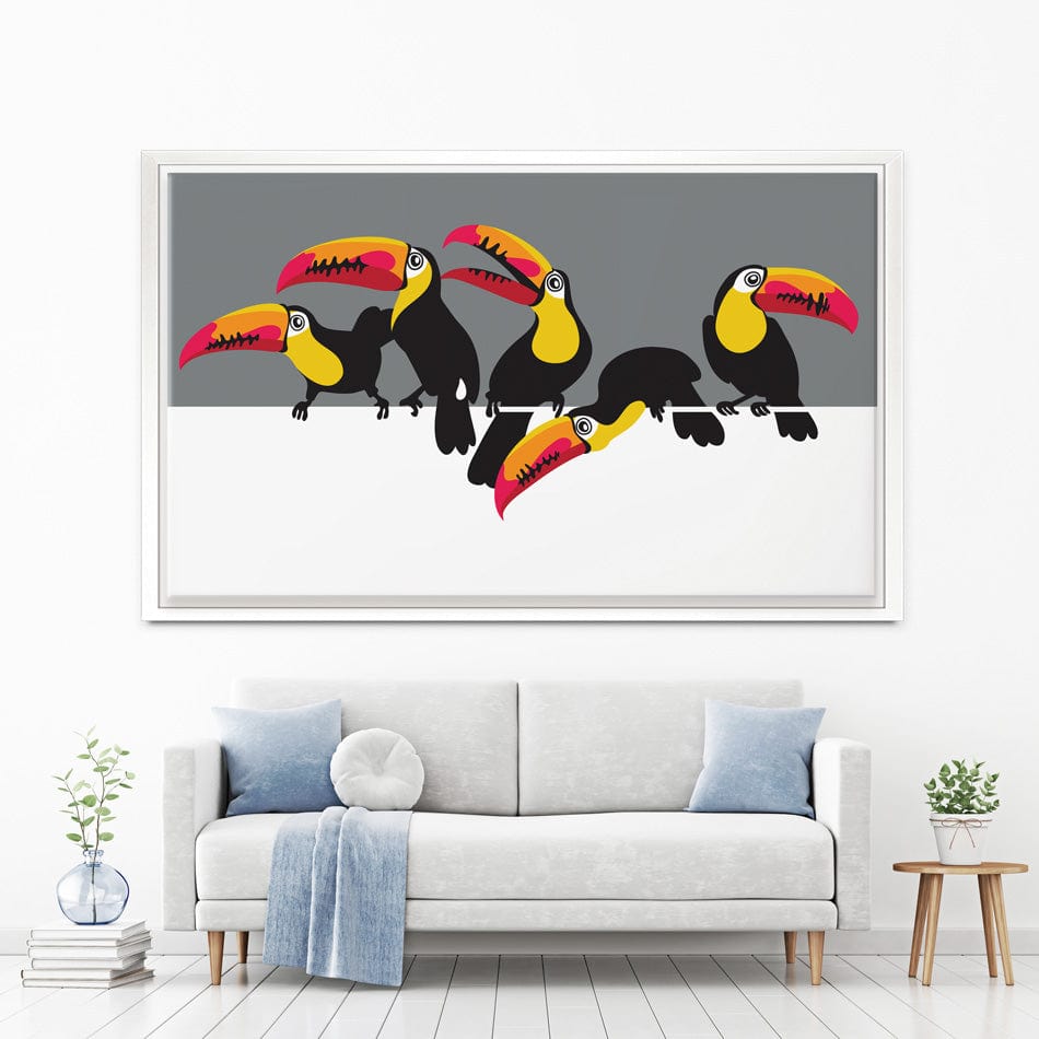 Toucan Party Canvas Print wall art product Afishka / Shutterstock