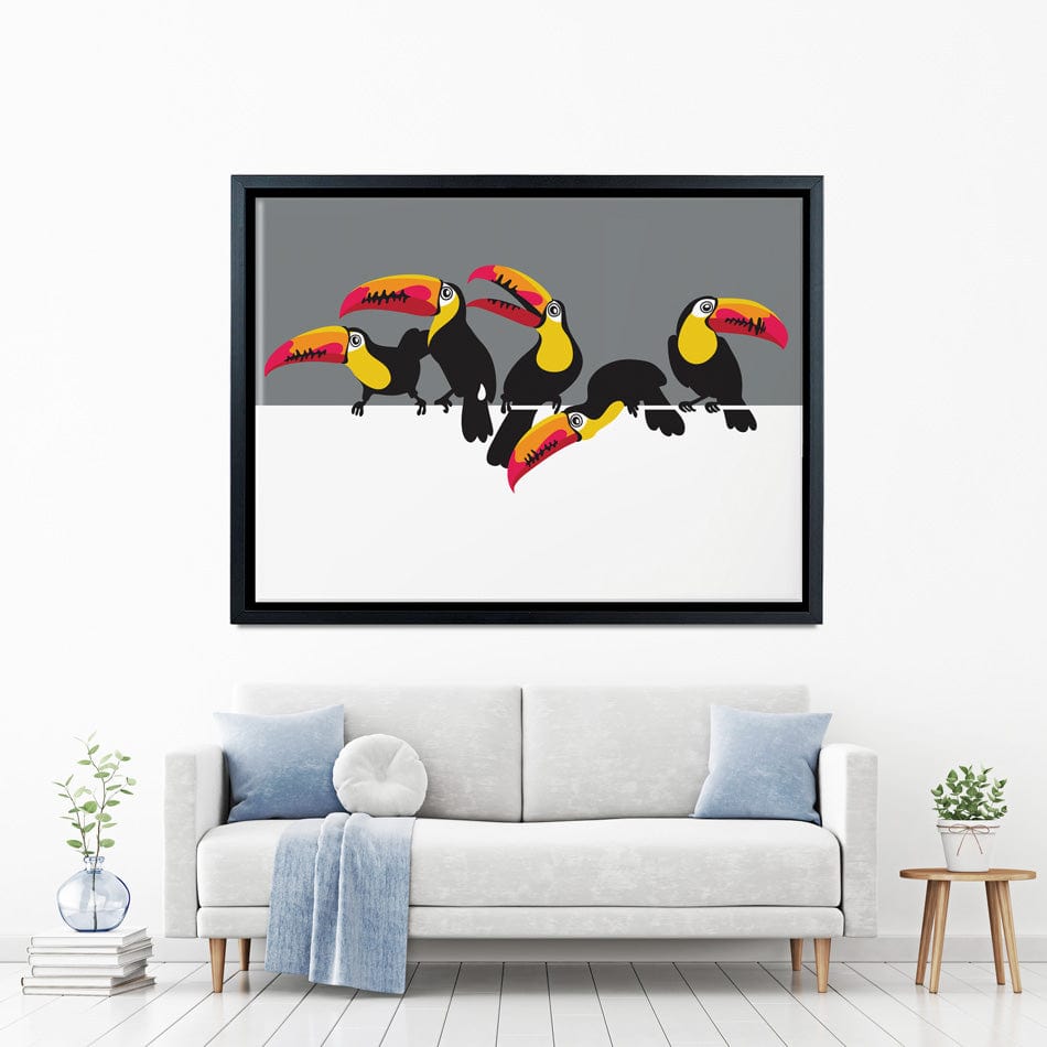 Toucan Party Canvas Print wall art product Afishka / Shutterstock