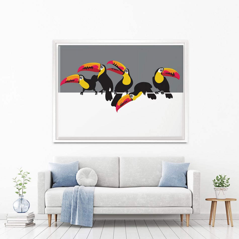 Toucan Party Canvas Print wall art product Afishka / Shutterstock