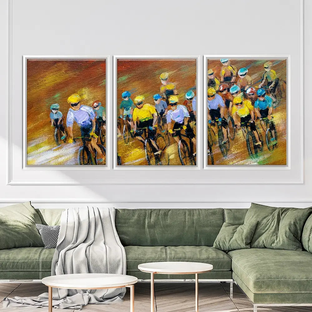 Tour De France Trio Canvas Print Tour De France Trio Canvas Print wall art product CYC / Shutterstock