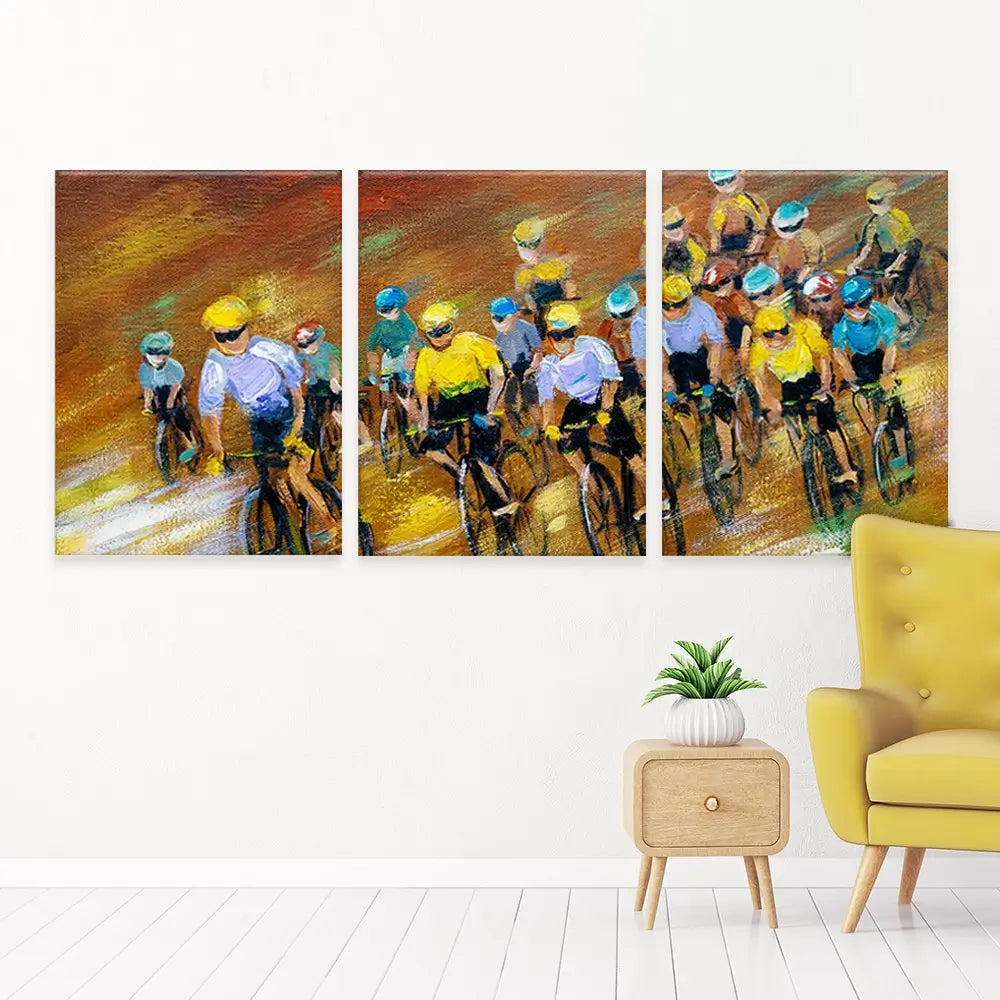Tour De France Trio Canvas Print Tour De France Trio Canvas Print wall art product CYC / Shutterstock
