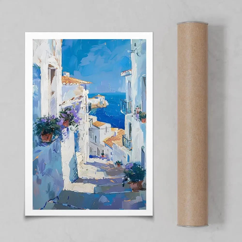 Town On The Coast Art Print Town On The Coast Art Print wall art product Elena Avanesova