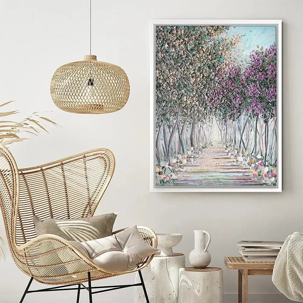 Tranquil Trail Canvas Print Tranquil Trail Canvas Print wall art product Nada Khatib