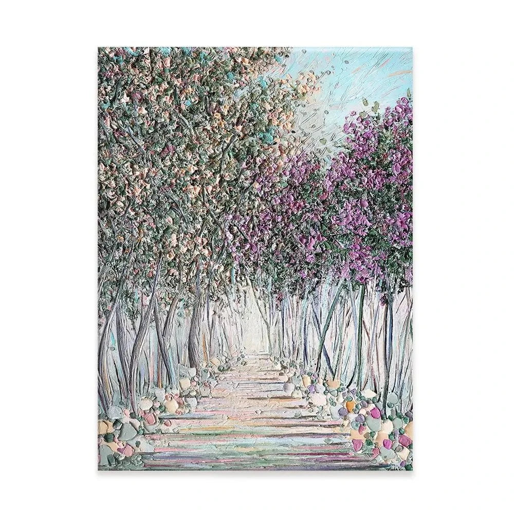 Tranquil Trail Canvas Print Tranquil Trail Canvas Print wall art product Nada Khatib