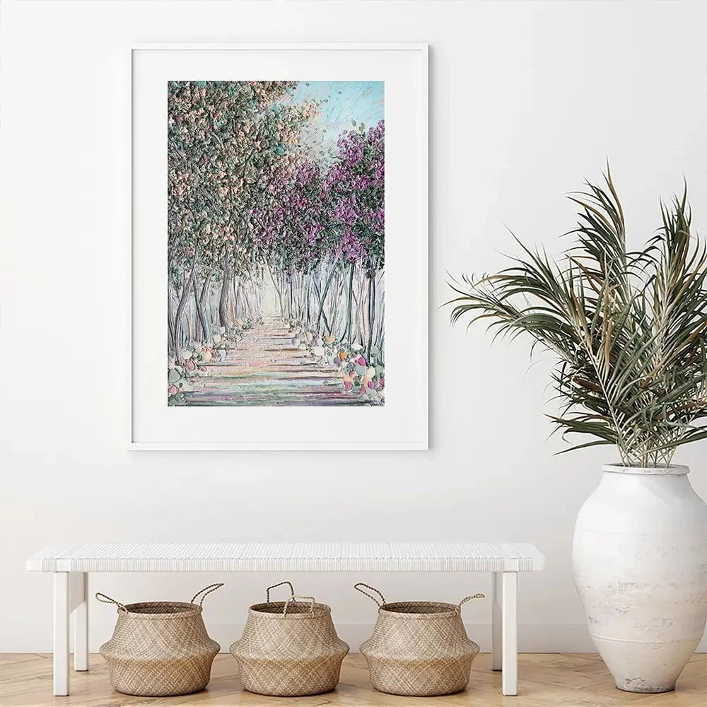 Tranquil Trail Framed Art Print Tranquil Trail Framed Art Print wall art product Nada Khatib