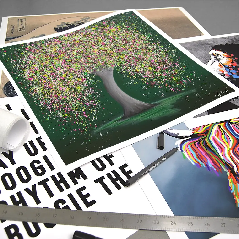 Treasured Love Square Art Print Treasured Love Square Art Print wall art product Jo Gough