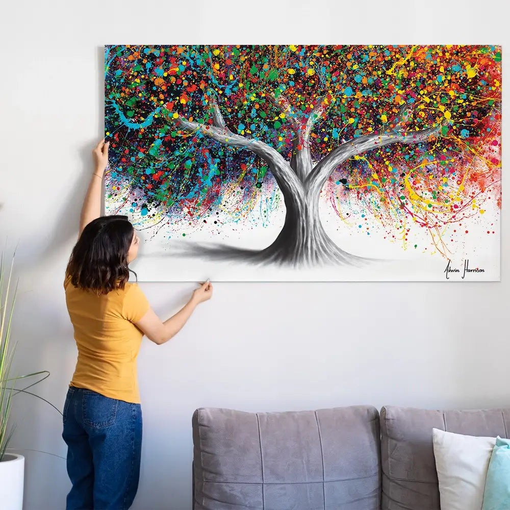 Tree Of Celebration Oversized Canvas Print Tree Of Celebration Oversized Canvas Print wall art product Art Print Shop