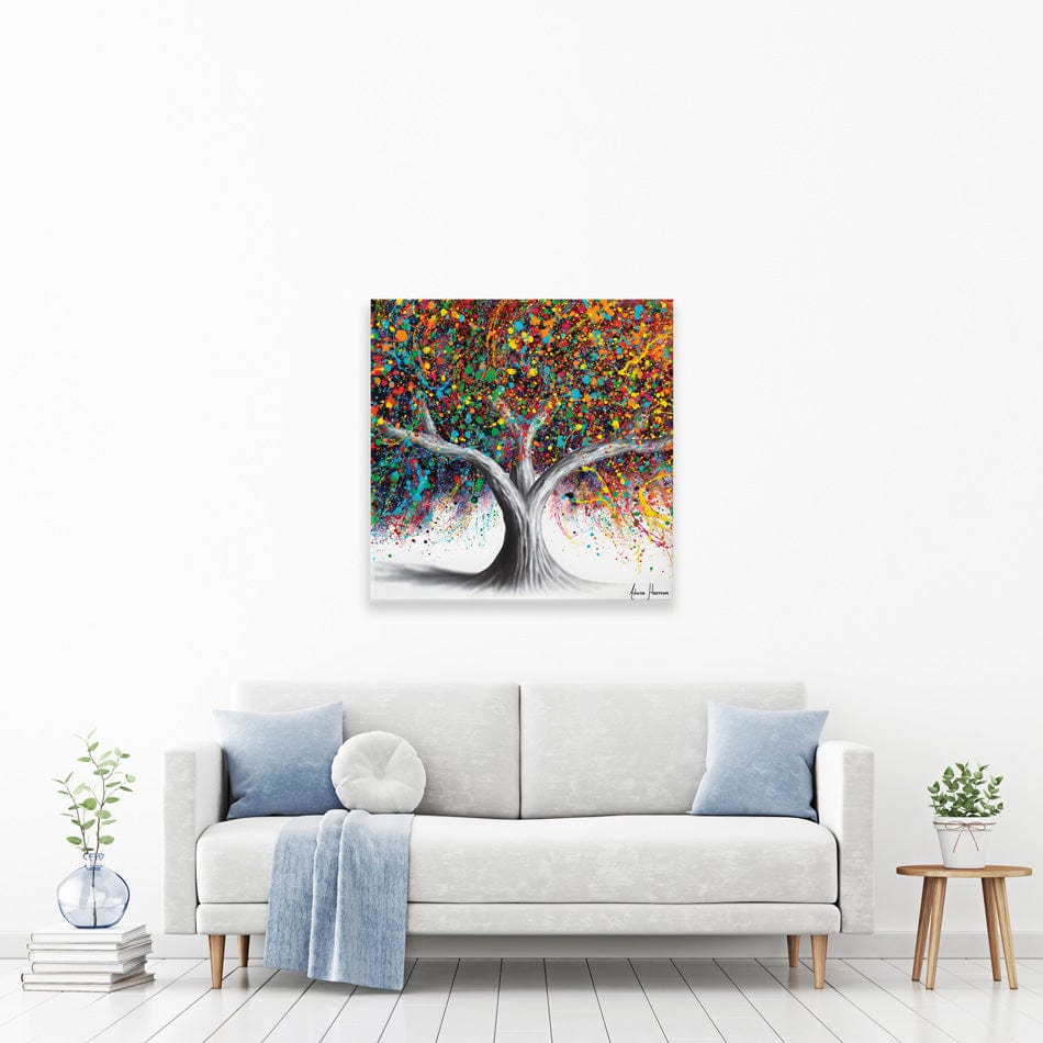 Tree Of Celebration Square Canvas Print wall art product Ashvin Harrison