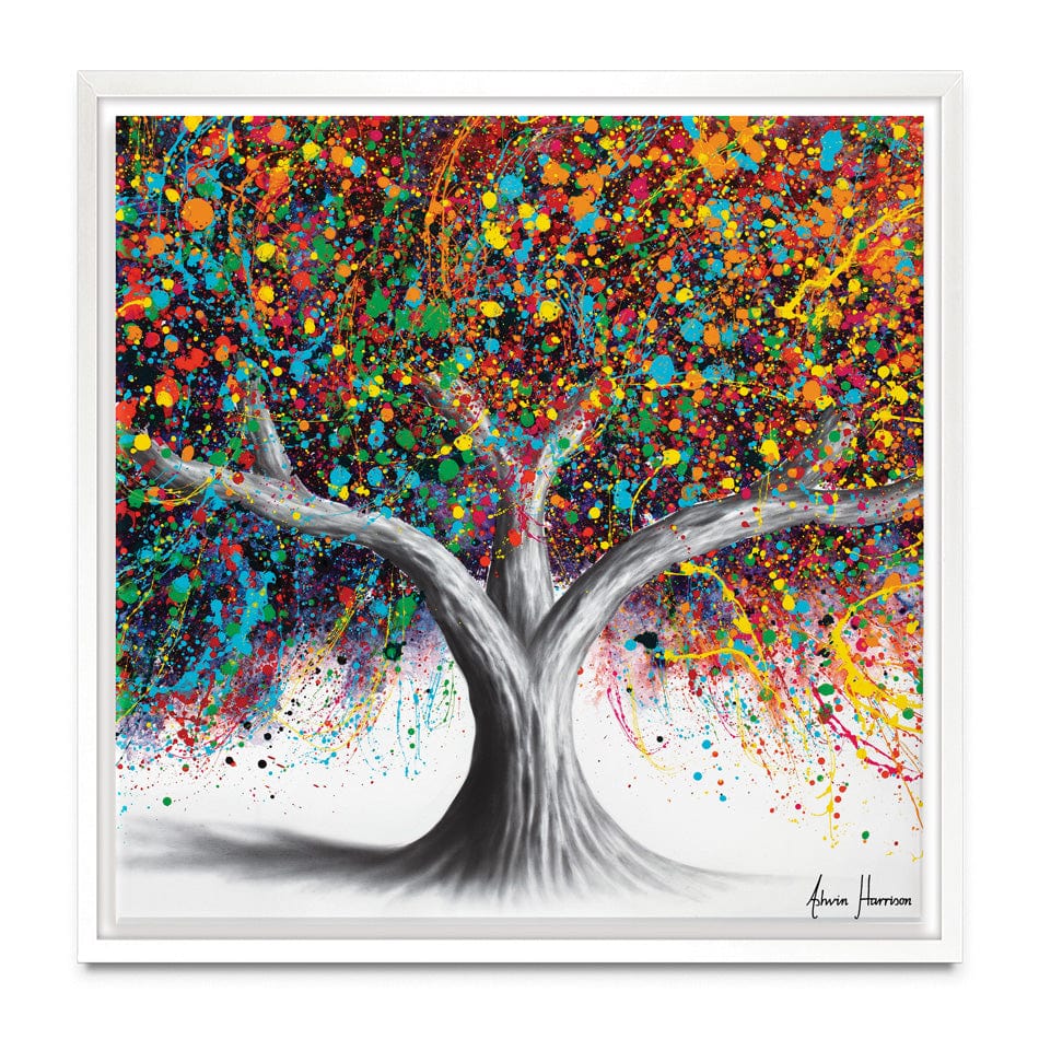 Tree Of Celebration Square Canvas Print wall art product Ashvin Harrison