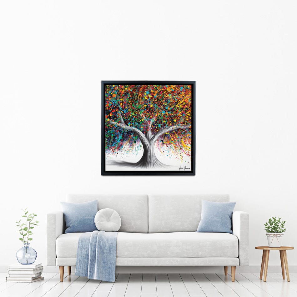 Tree Of Celebration Square Canvas Print wall art product Ashvin Harrison