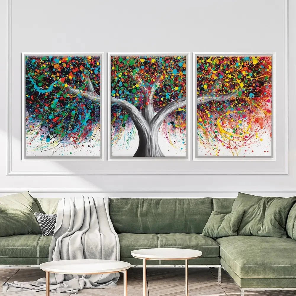 Tree Of Celebration Trio Canvas Print Tree Of Celebration Trio Canvas Print wall art product Ashvin Harrison