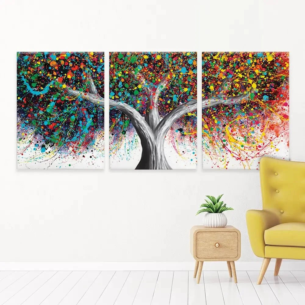 Tree Of Celebration Trio Canvas Print Tree Of Celebration Trio Canvas Print wall art product Ashvin Harrison