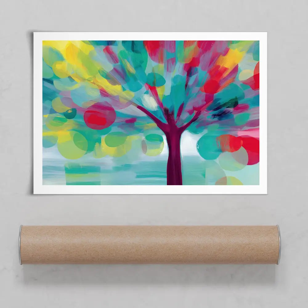 Tree Of Colours Art Print Tree Of Colours Art Print wall art product Chromatic Storm Studio