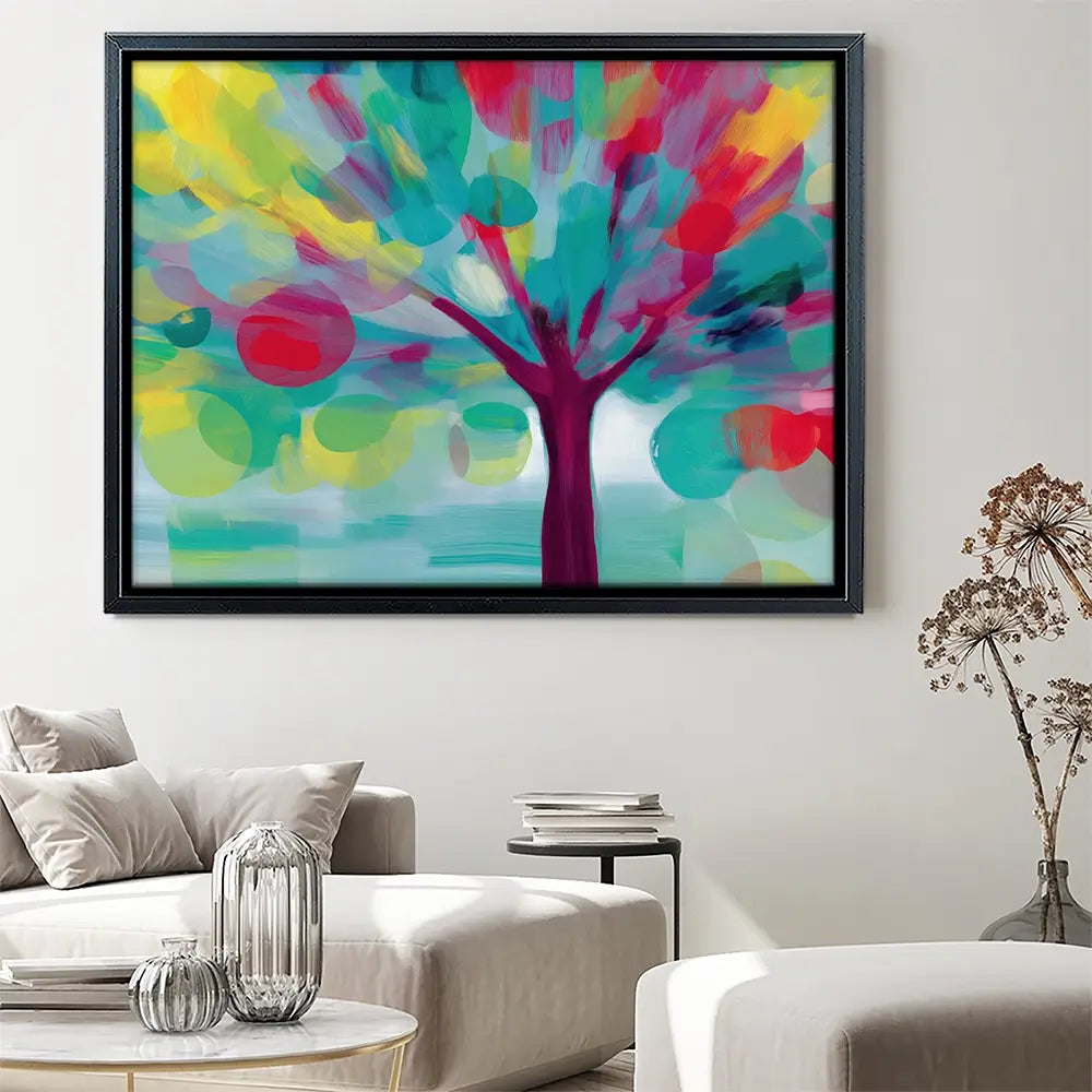 Tree Of Colours Canvas Print Tree Of Colours Canvas Print wall art product Chromatic Storm Studio