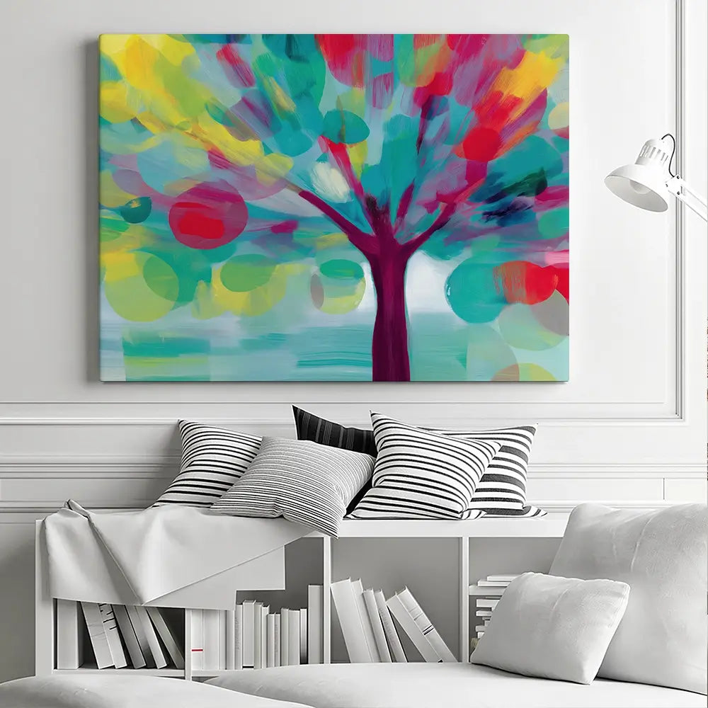 Tree Of Colours Canvas Print Tree Of Colours Canvas Print wall art product Chromatic Storm Studio