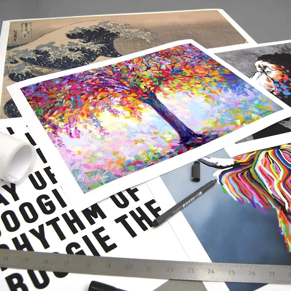 Tree Of Happiness Art Print Tree Of Happiness Art Print | Tree of Happiness Poster Print | Artwork wall art product Leon Devenice