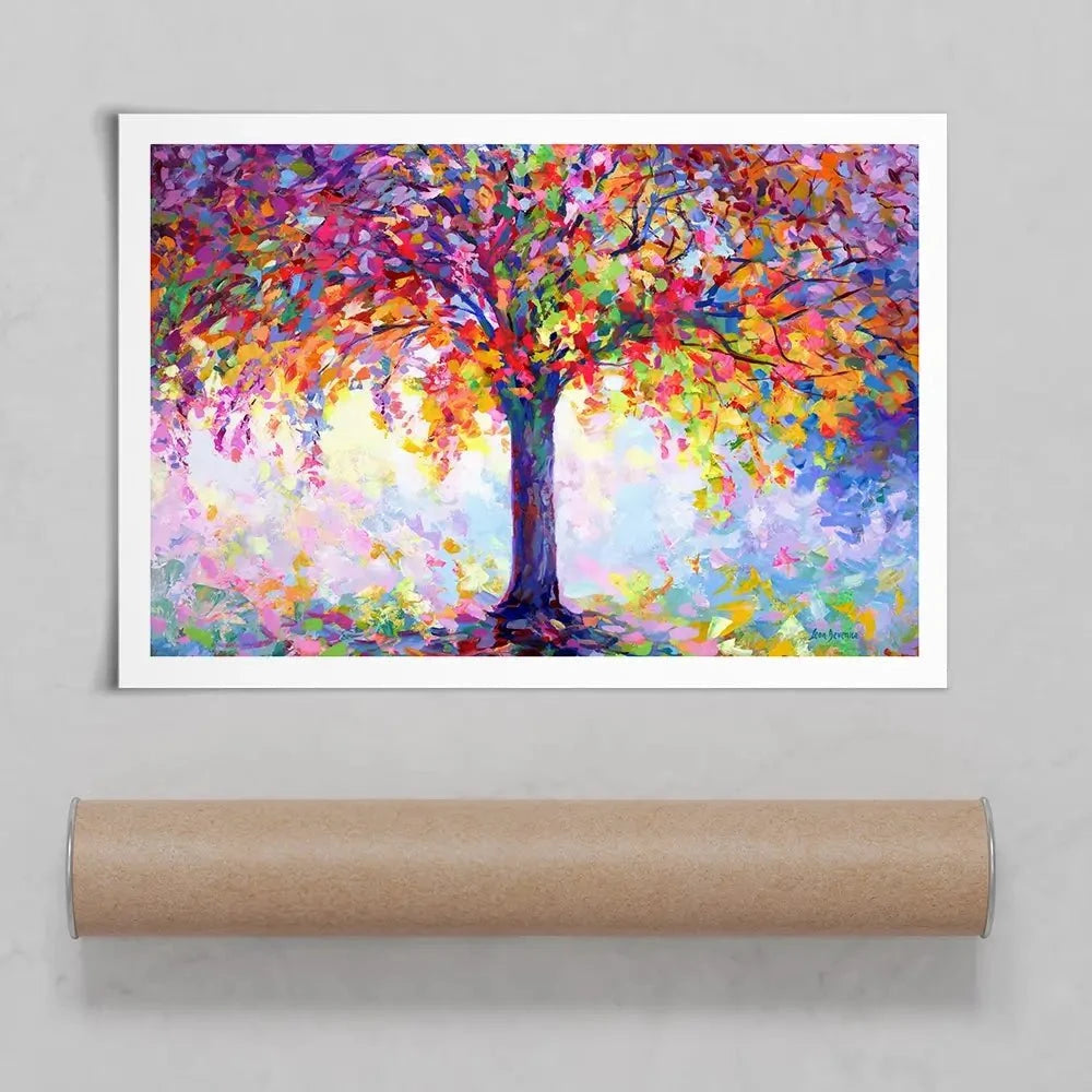 Tree Of Happiness Art Print Tree Of Happiness Art Print | Tree of Happiness Poster Print | Artwork wall art product Leon Devenice