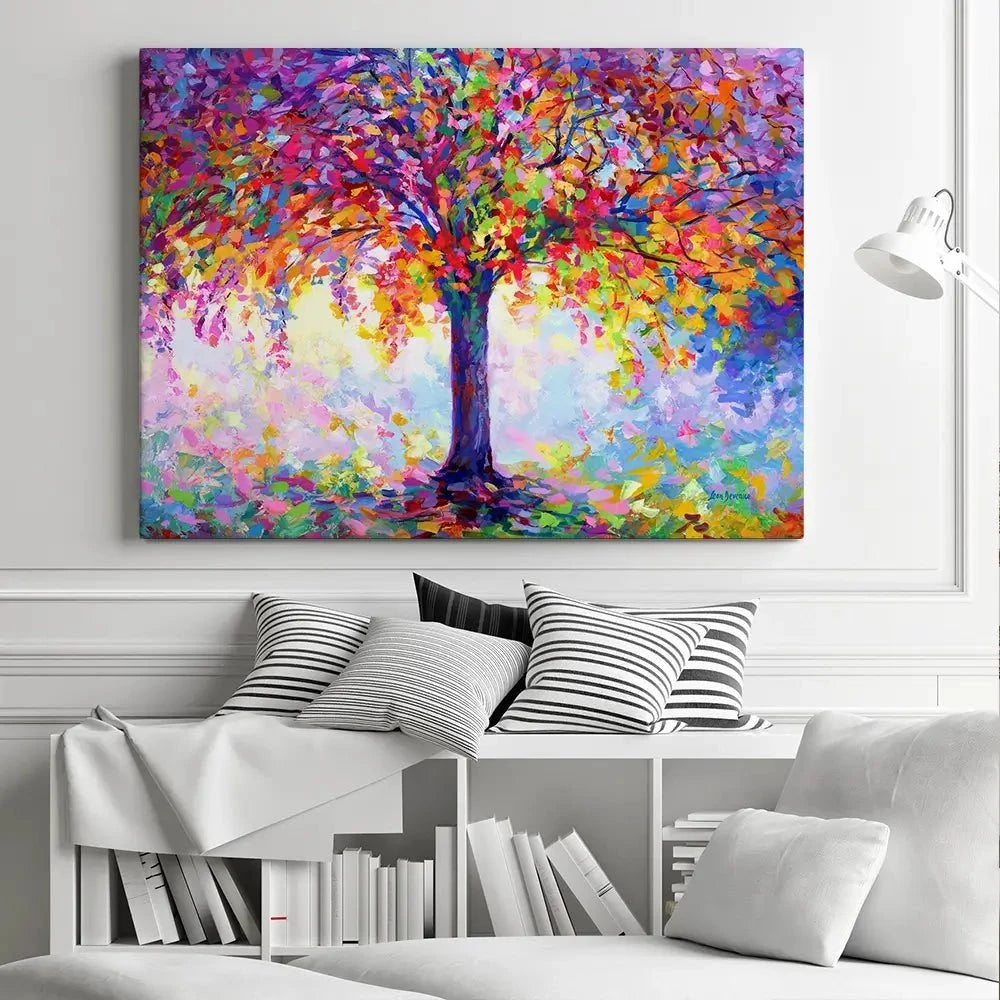 Tree Of Happiness Canvas Print Tree Of Happiness Canvas Print | Tree of Happiness Artwork | Tree Art wall art product Leon Devenice