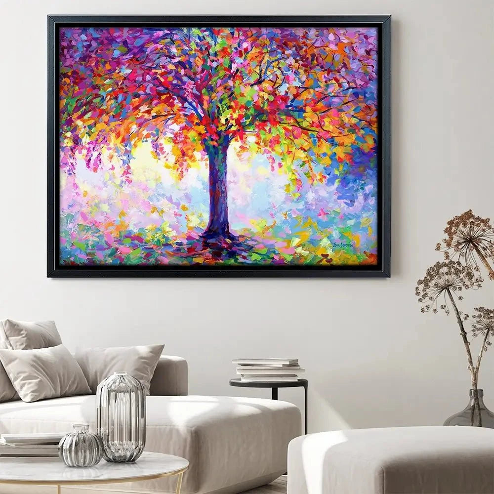 Tree Of Happiness Canvas Print Tree Of Happiness Canvas Print | Tree of Happiness Artwork | Tree Art wall art product Leon Devenice