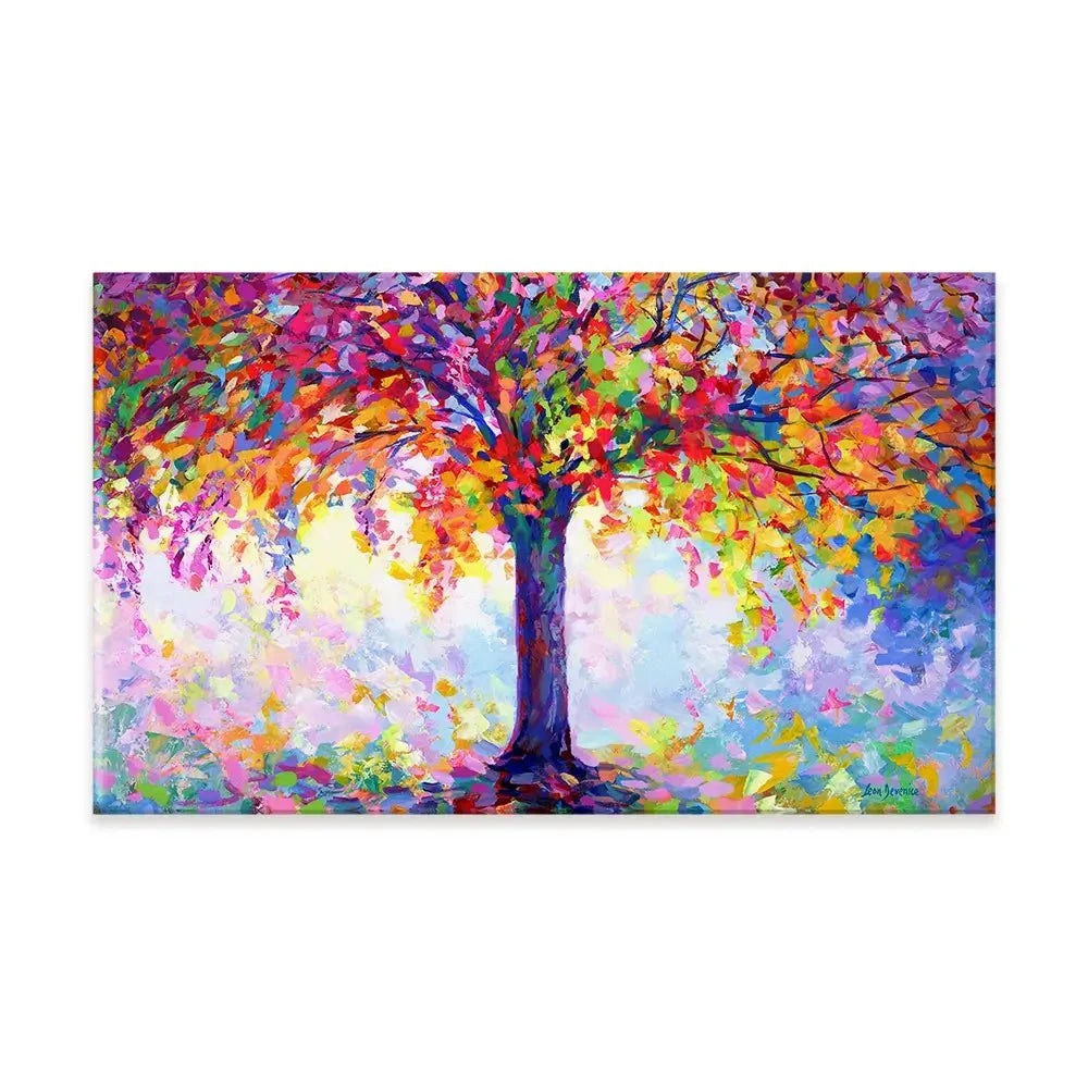 Tree Of Happiness Canvas Print Tree Of Happiness Canvas Print | Tree of Happiness Artwork | Tree Art wall art product Leon Devenice