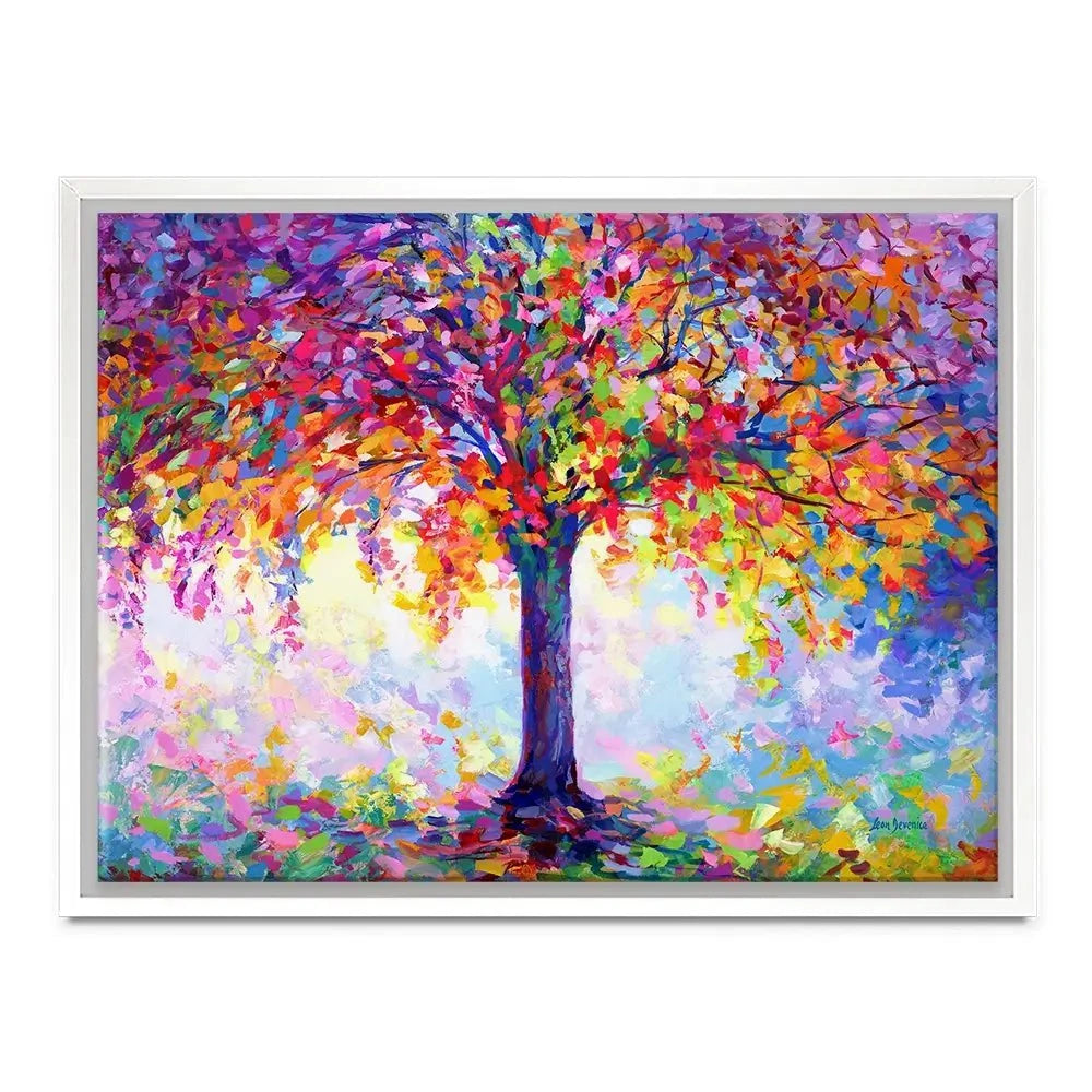 Tree Of Happiness Canvas Print Tree Of Happiness Canvas Print | Tree of Happiness Artwork | Tree Art wall art product Leon Devenice