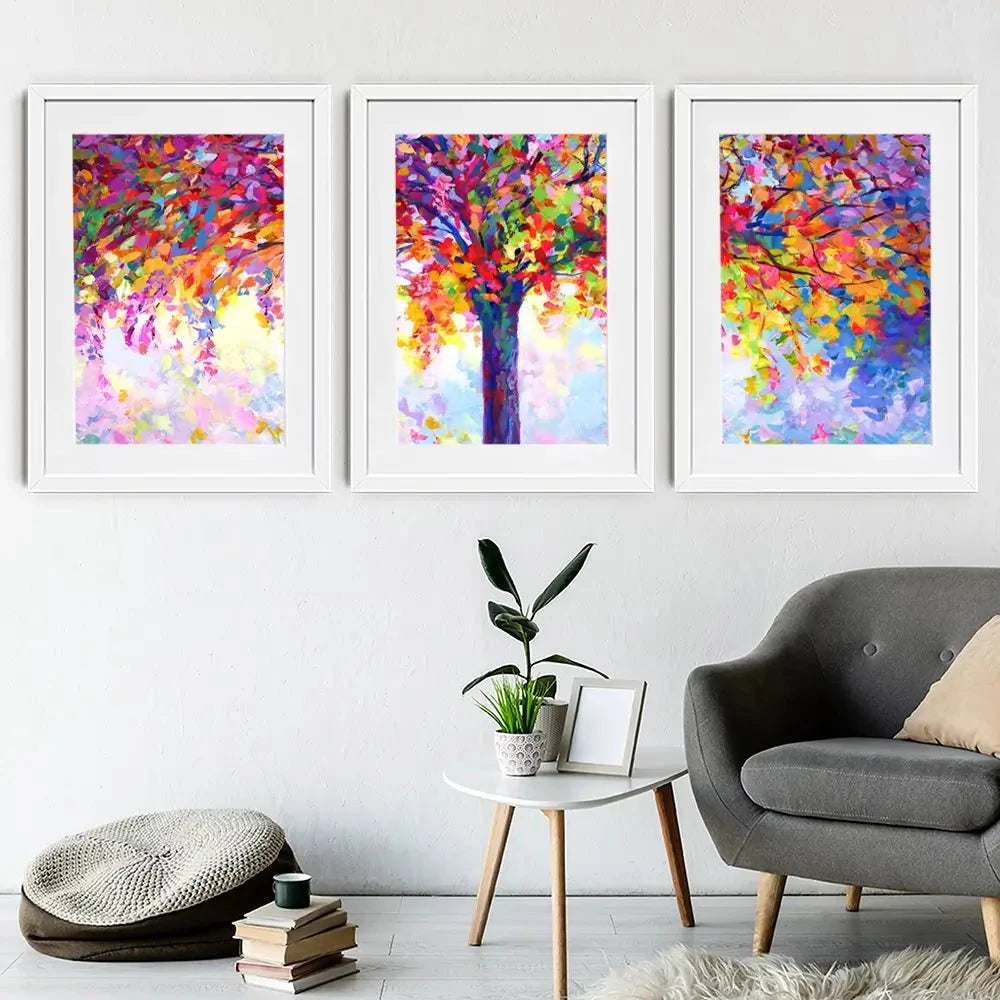 Tree Of Happiness Framed Art Print Trio Tree Of Happiness Framed Art Print Trio wall art product Leon Devenice