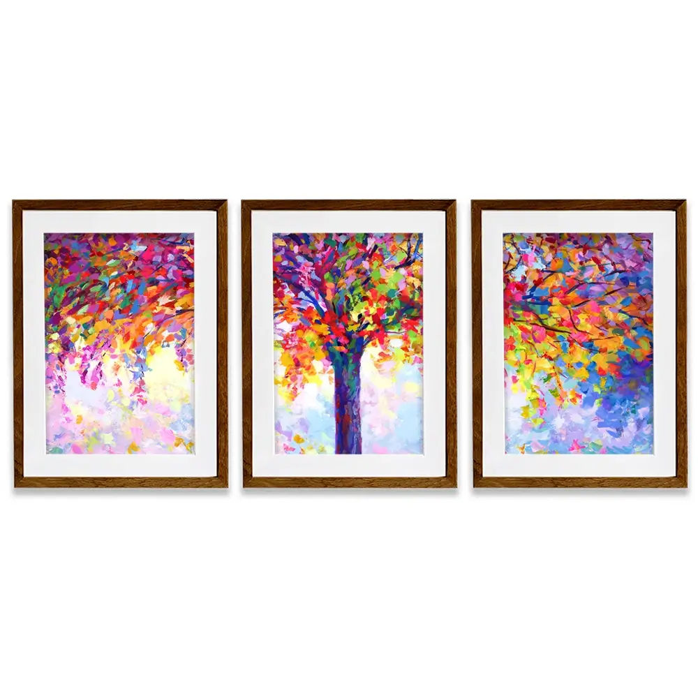 Tree Of Happiness Framed Art Print Trio Tree Of Happiness Framed Art Print Trio wall art product Leon Devenice