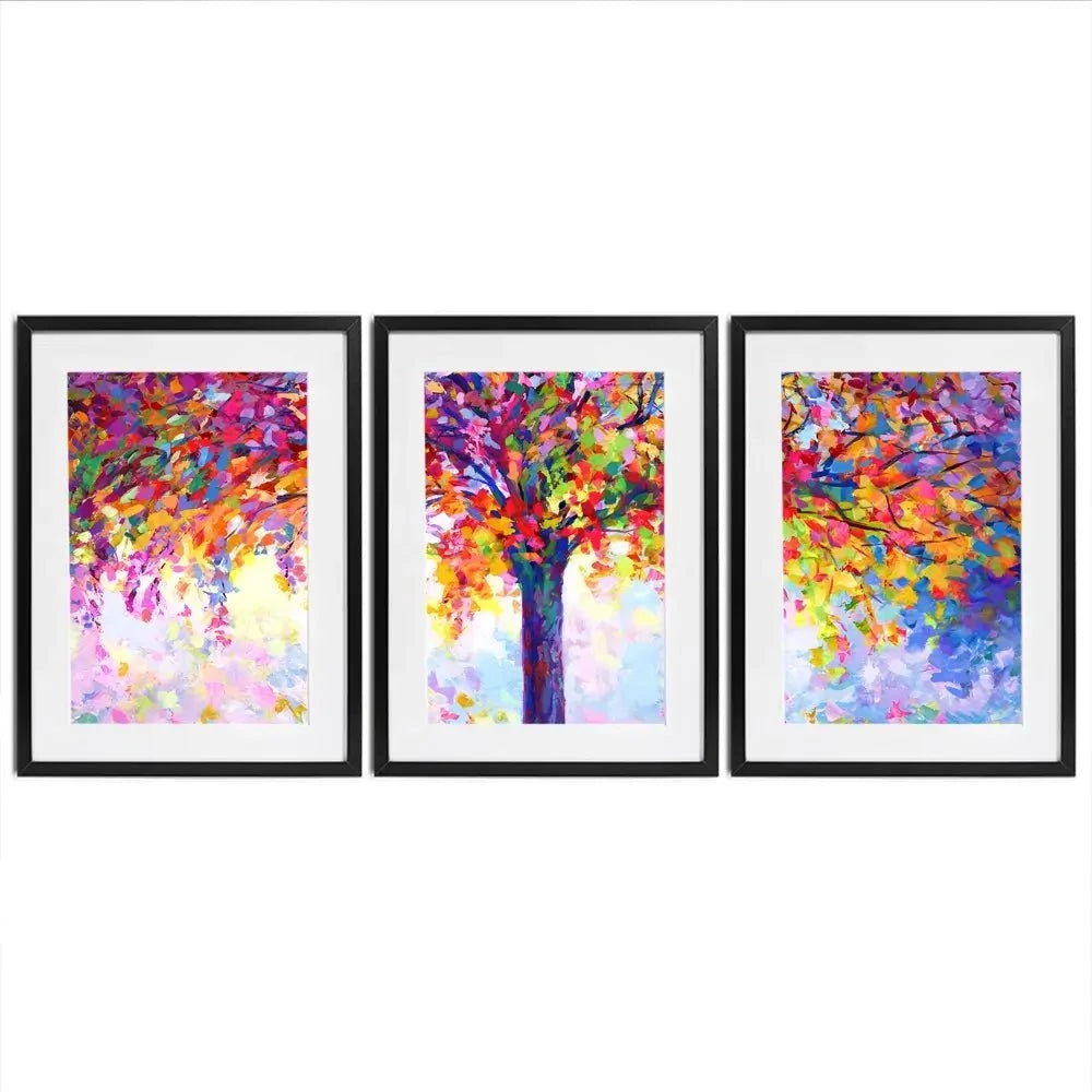 Tree Of Happiness Framed Art Print Trio Tree Of Happiness Framed Art Print Trio wall art product Leon Devenice