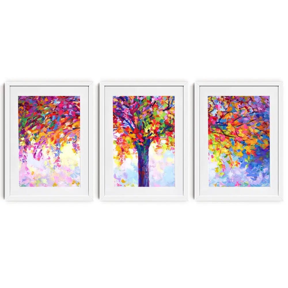 Tree Of Happiness Framed Art Print Trio Tree Of Happiness Framed Art Print Trio wall art product Leon Devenice