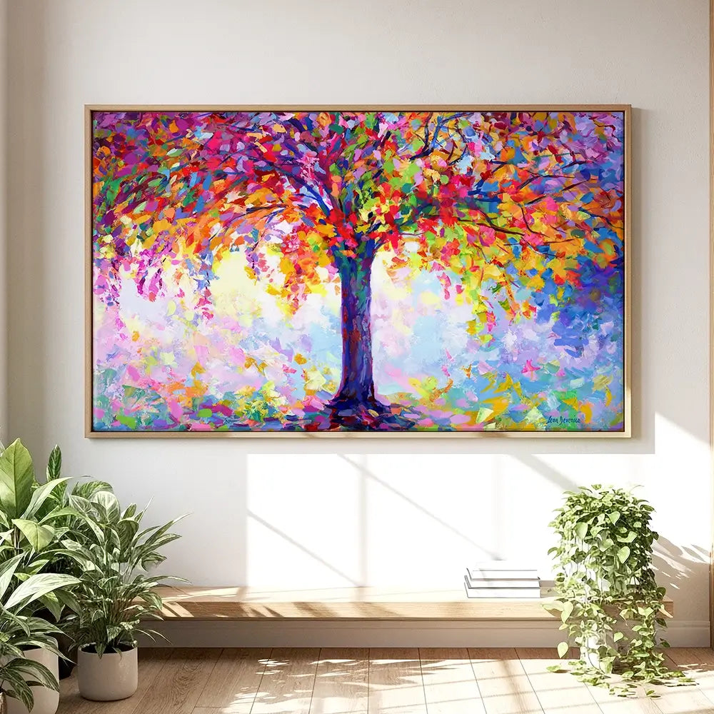 Tree Of Happiness Oversized Canvas Print Tree Of Happiness Oversized Canvas Print wall art product Leon Devenice