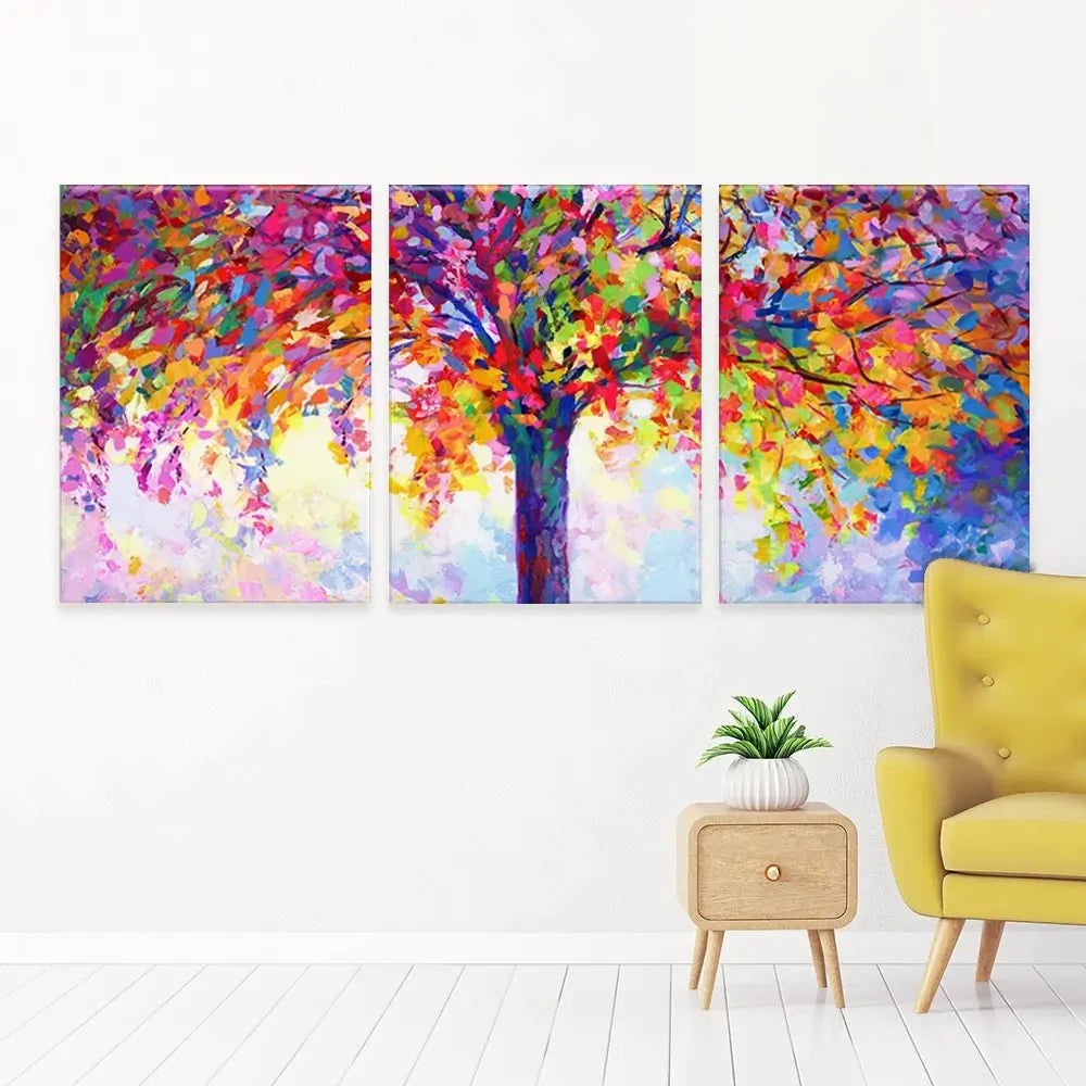 Tree Of Happiness Trio Canvas Print Tree Of Happiness Trio Canvas Print wall art product Leon Devenice