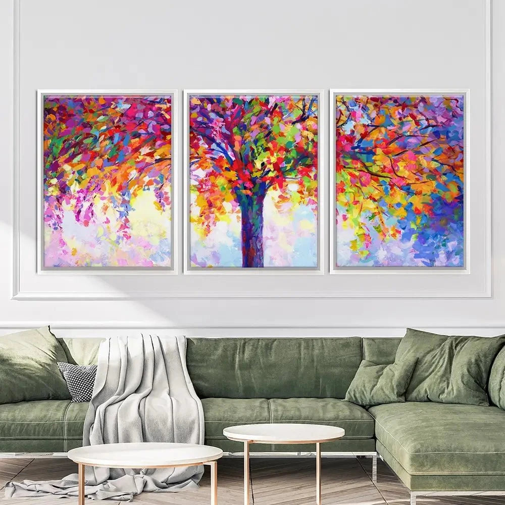 Tree Of Happiness Trio Canvas Print Tree Of Happiness Trio Canvas Print wall art product Leon Devenice