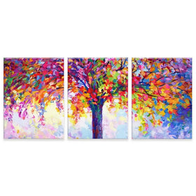 Tree Of Happiness Trio Canvas Print Tree Of Happiness Trio Canvas Print wall art product Leon Devenice