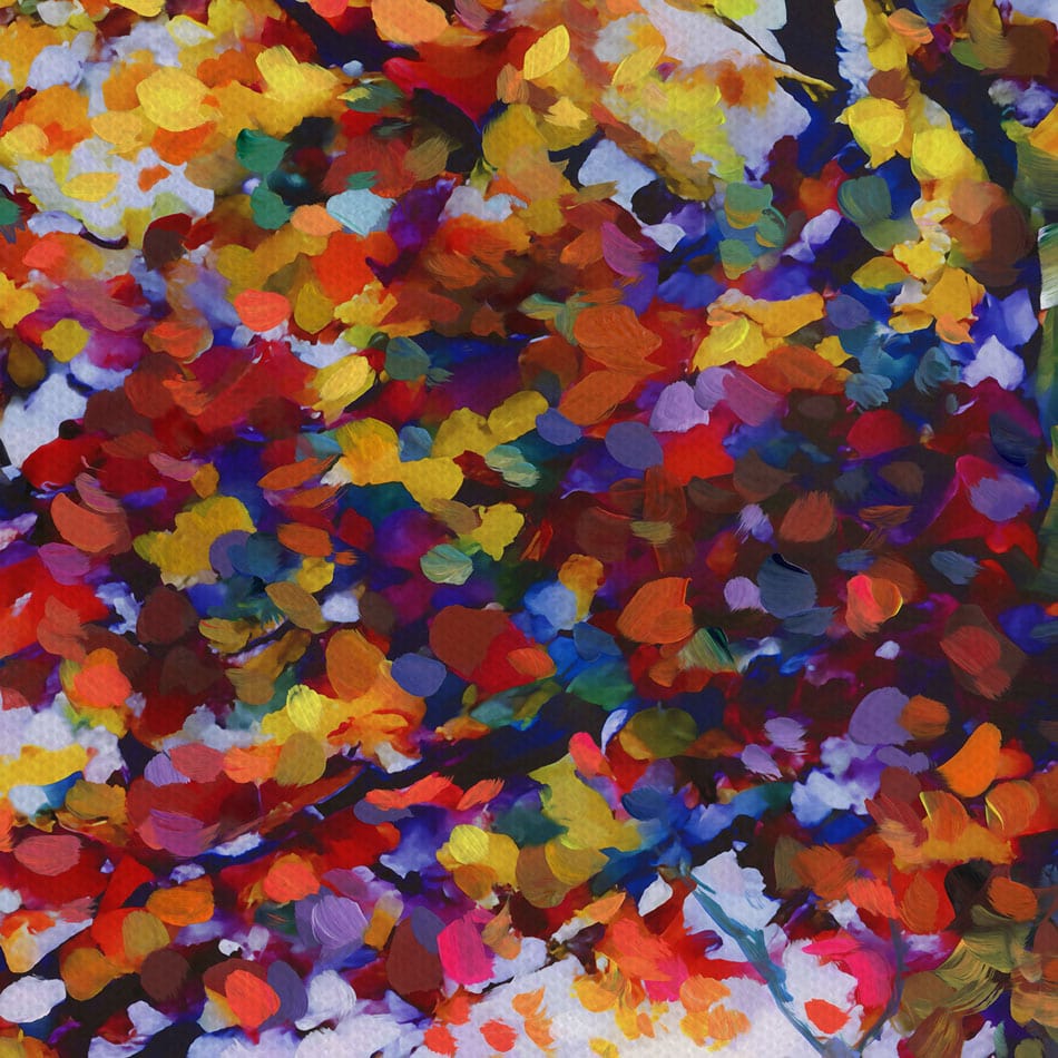 Tree Of Heartfelt Hues Canvas Print wall art product Leon Devenice